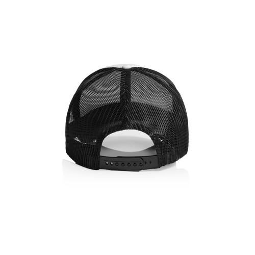 WHITE/BLACK - BACK frame-foam-two-tone-trucker-white/black-back